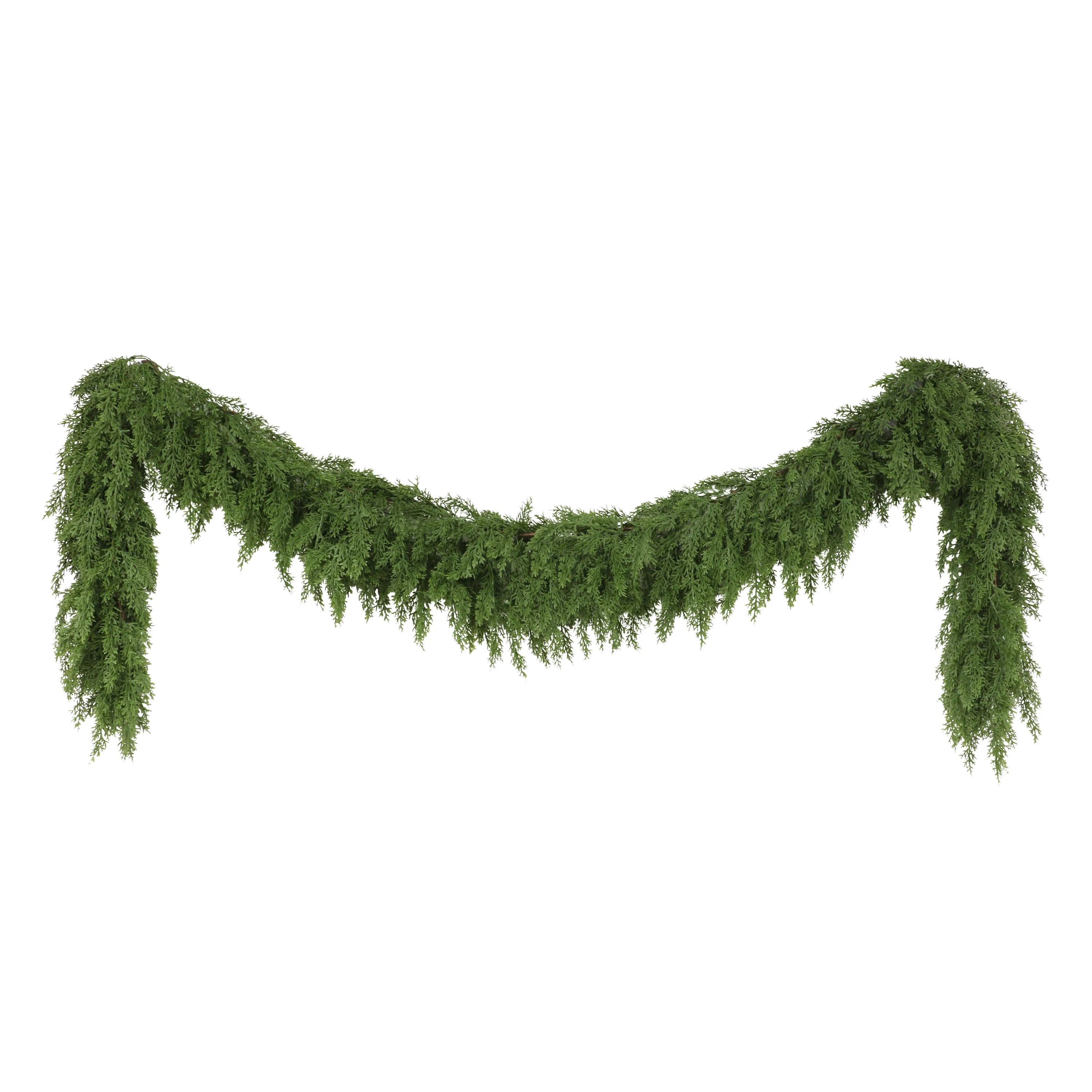 9 ft. x 10 in. Artificial PE Cedar Garland - Walmart.com | Walmart (US)