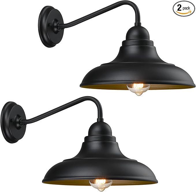 Wall Lights Wall Mount for House Farmhouse Wall Sconce Black Outside Lantern Classic Barn Lights ... | Amazon (US)