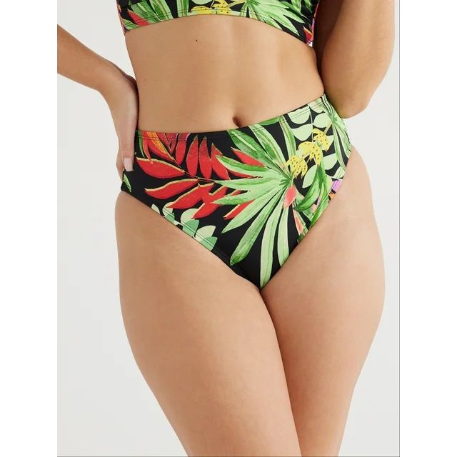 Sofia by Sofia Vergara Women's Tropical Hipster Bikini Bottoms, Sizes XS-XL | Walmart (US)