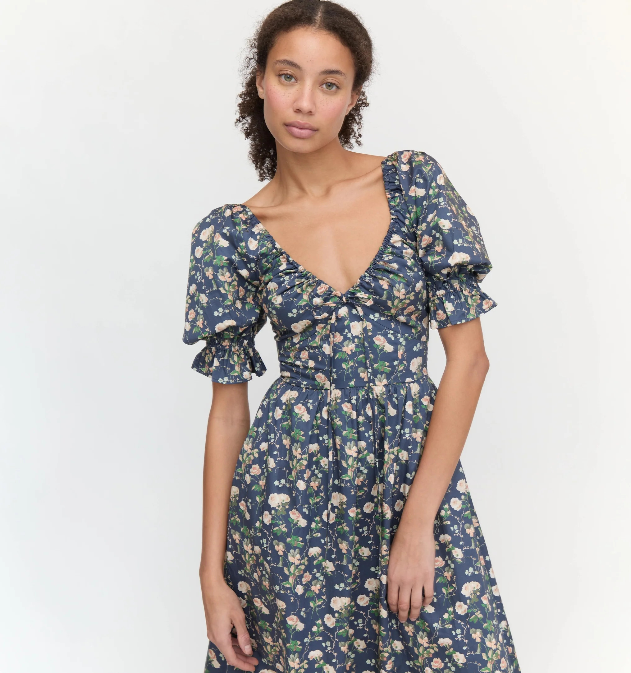 The Ophelia Dress - Navy Bluebonnet | Hill House Home US