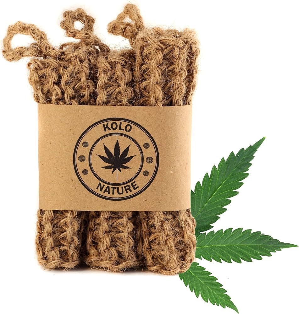 Natural Hemp Sponges for Dishes - Biodegradable Scrubber for dishwashing -Organic Reusable Unspon... | Amazon (US)