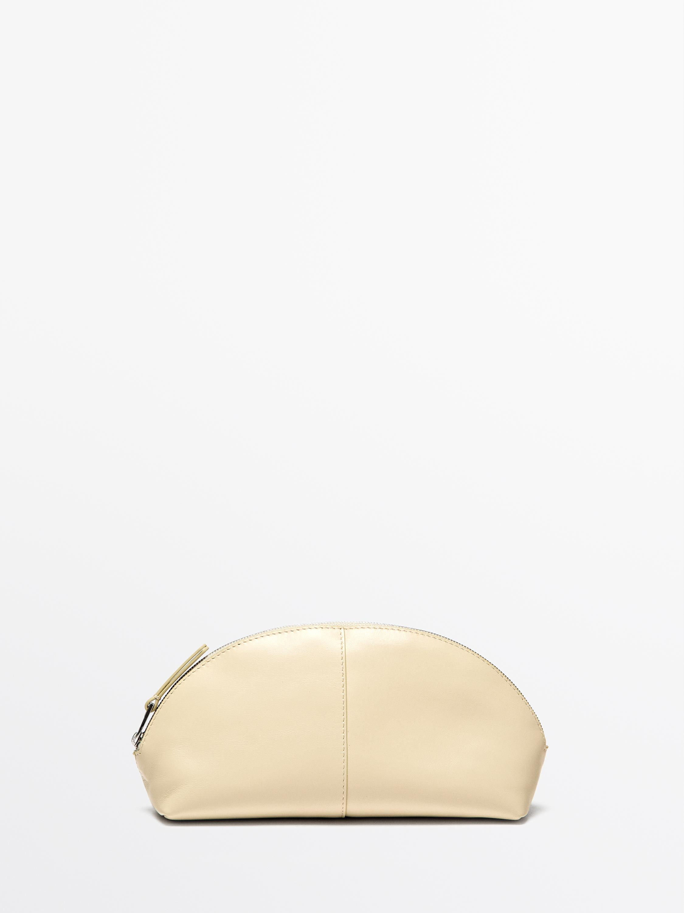 Nappa leather toiletry bag | Massimo Dutti UK