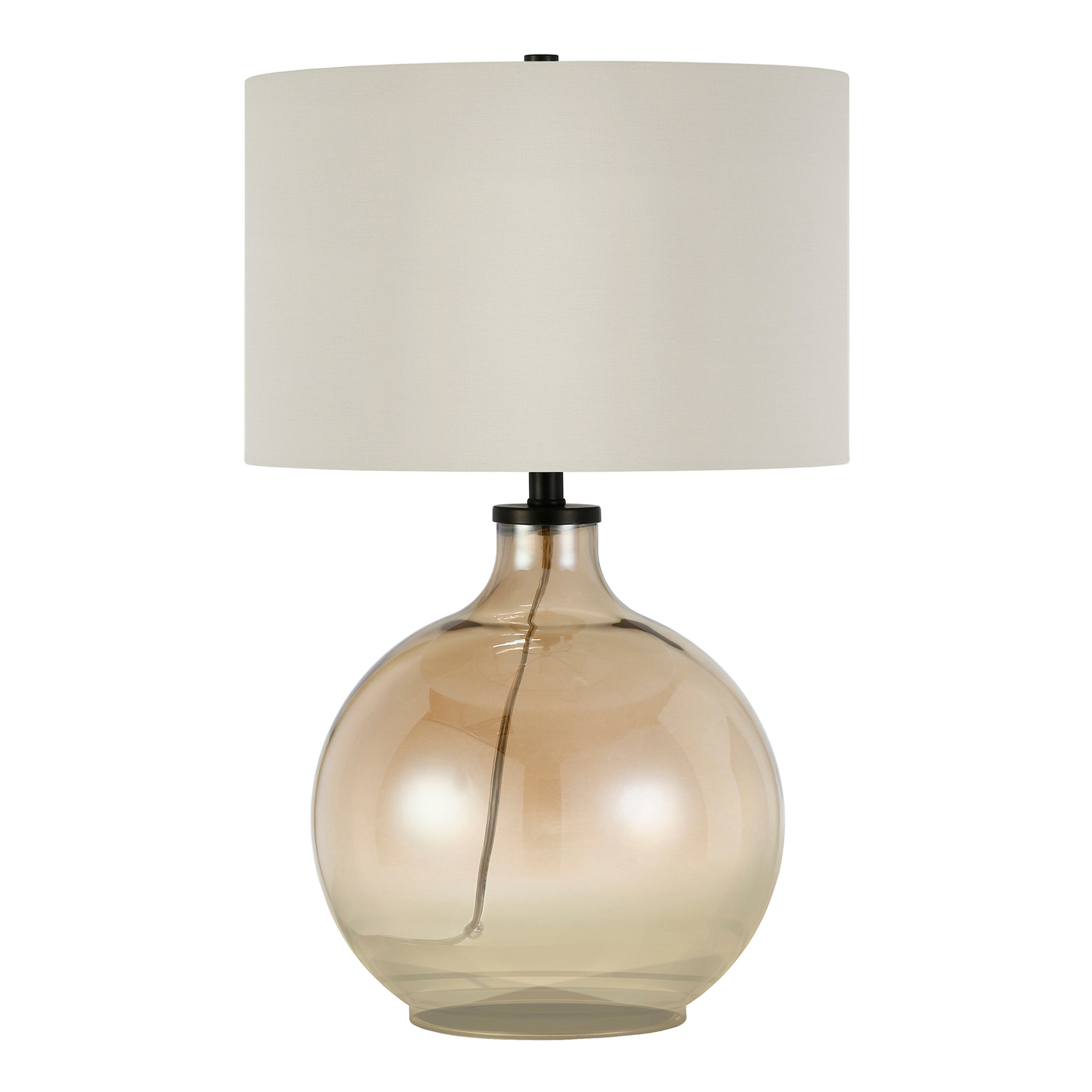 Beatrice Round Glass Table Lamp | World Market