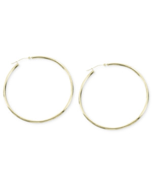 14k Gold Hoop Earrings | Macys (US)