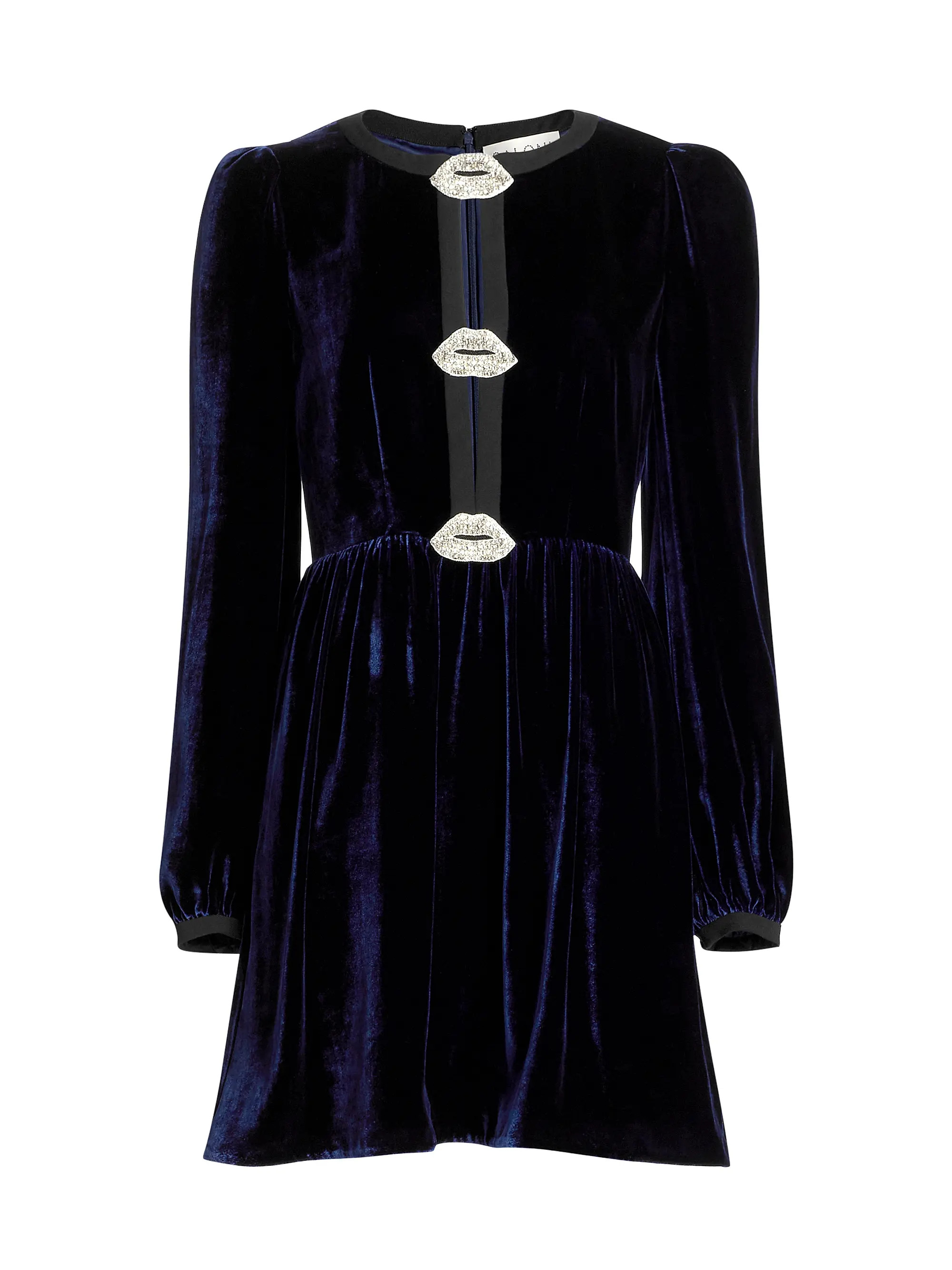 Camille Bows Velvet Minidress | Saks Fifth Avenue