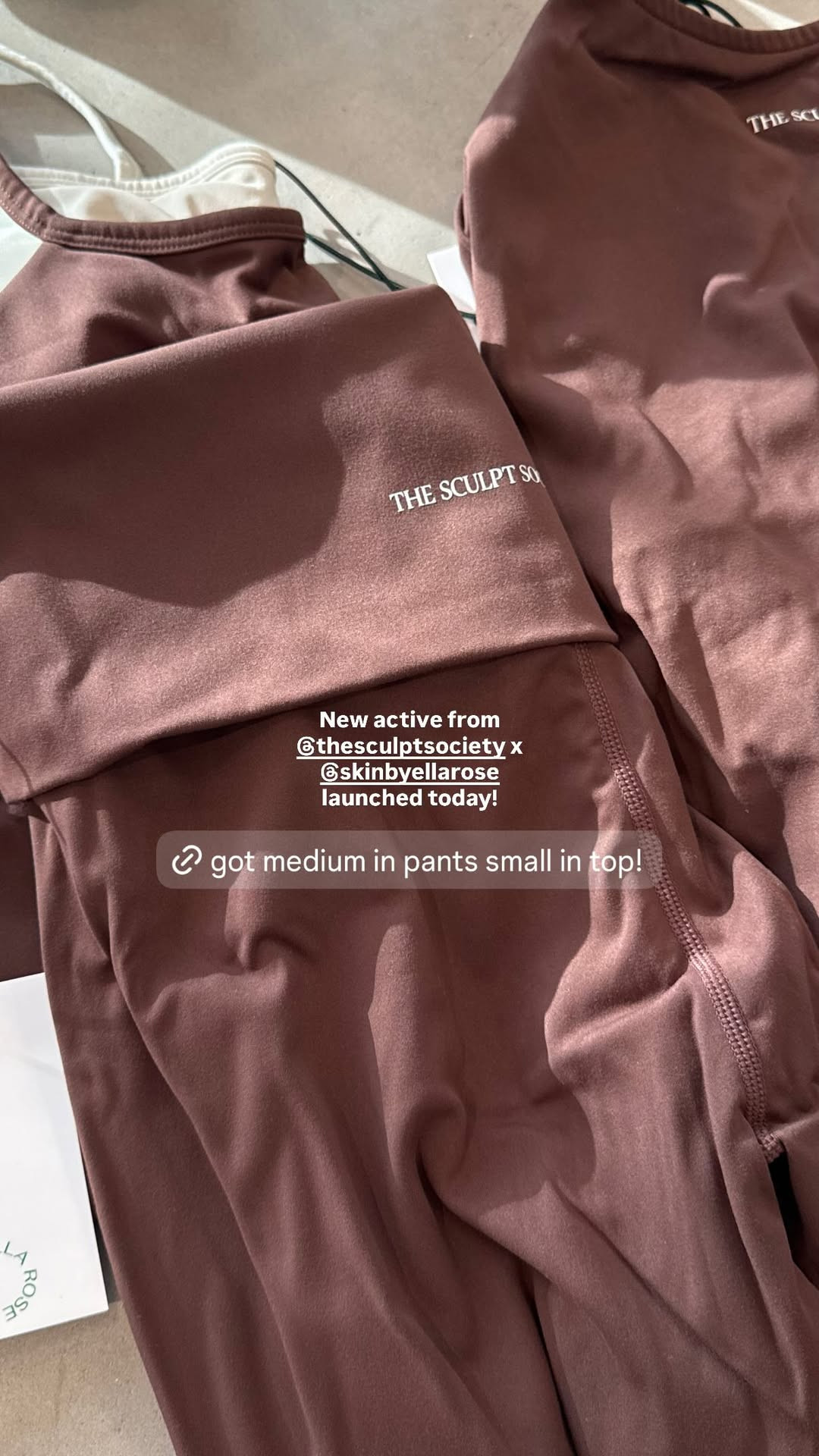 New activewear from The Sculpt Society 🤎 Got a medium in the pants and small in the top! 

 #LTKootd #LTKfitnessgoals #LTKActive