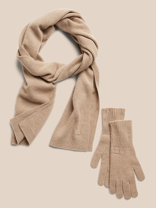 Cashmere Scarf & Glove Set | Banana Republic (US)