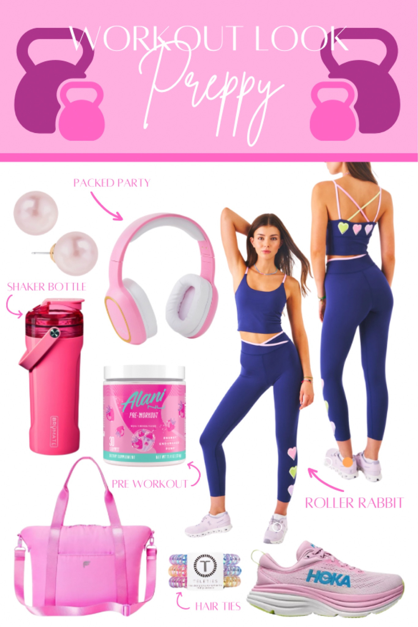 Preppy activewear set with accessories perfect to wear to the gym after class or as athleisure while you’re out running errands!! Gotta look cute while you’re working out to be your best self!

#LTKActive #LTKFitness #LTKFindsUnder100