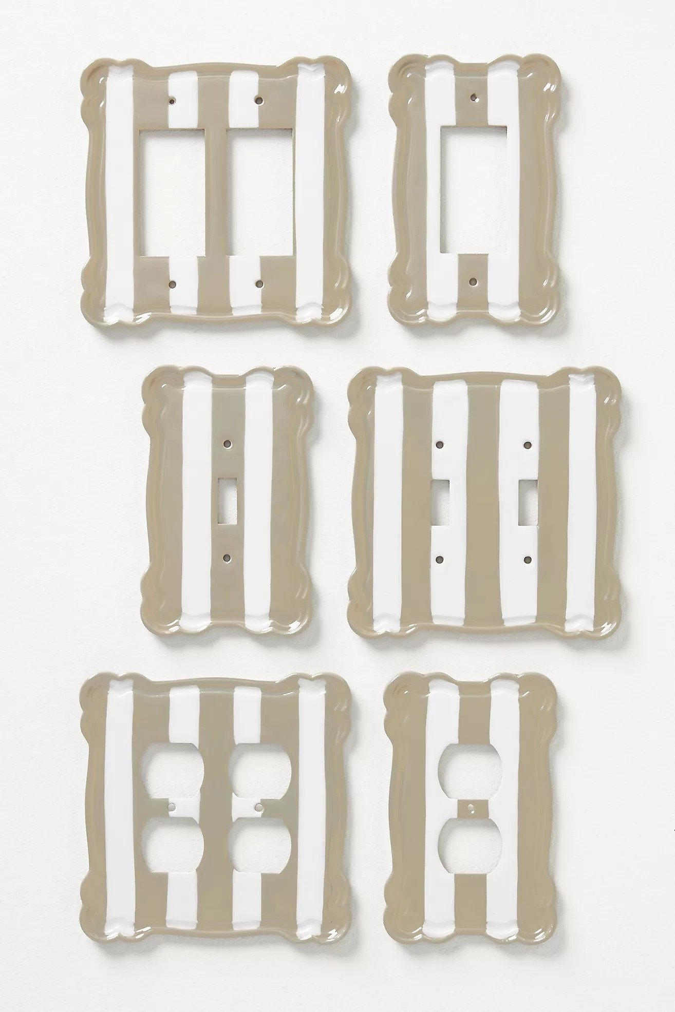 Whitney Stripe Outlet Switch Plate | Anthropologie (US)