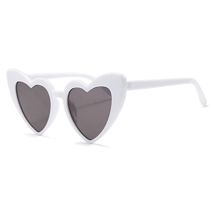 MINCL/New Fashion Love Heart Sexy Shaped For Women Brand Designer Sunglasses UV400 | Amazon (US)