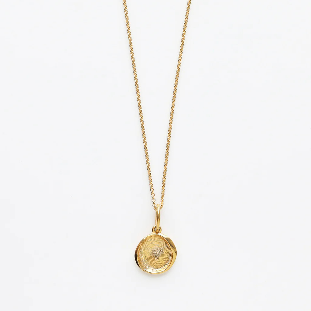 Custom Made Fingerprint Pendant Necklace | Carrie Elizabeth