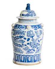 11x18 Porcelain Phoenix Vintage Temple Jar With Lid | Home | Marshalls | Marshalls