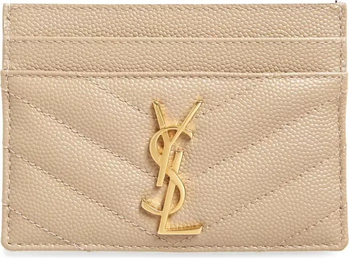 Monogram Quilted Leather Card Case curated on LTK