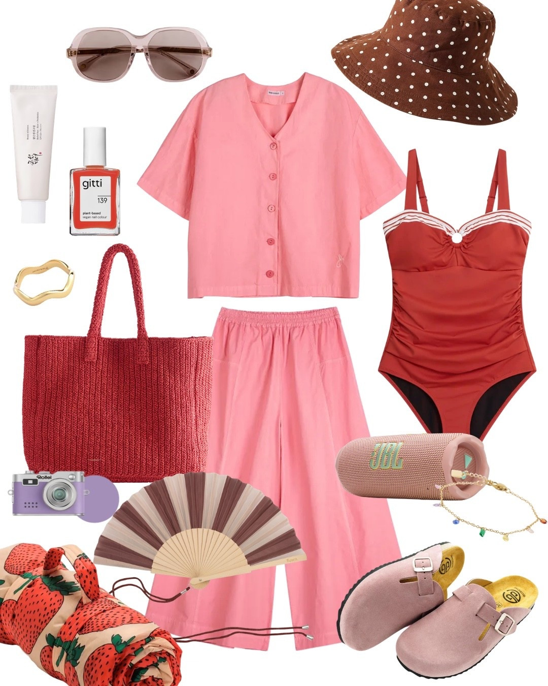 Hot hot summer days stehen uns bevor - und wo verbringen wir die lieber als im Park, im Freibad, am See? Mit Badeanzug im Vintage Look unter dem leichten Set aus Bluse und Hose, mit Fächer, Polka-Dot-Sonnenhut und Picknickdecke sind wir bestens gewappnet, um einem heißen Sommertag stilvoll zu begegnen. #bobochoses #badeanzug #swimwear #bonprix #rosarot #summer #sommerlook #picknick

#LTKdeutschland #LTKsummer #LTKswimwear