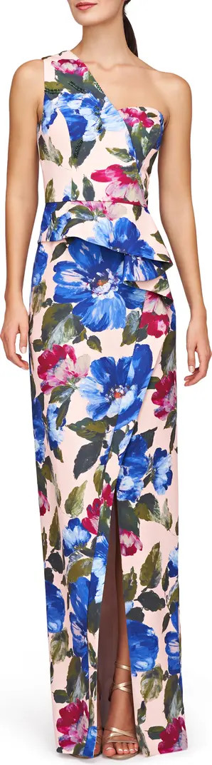 Laurel Floral One-Shoulder Gown | Nordstrom