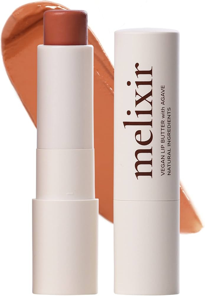 Melixir Vegan Lip Butter #12 Caramel(Tinted) (+11 more colors), Bee Free, Petrolatum Free, Deep N... | Amazon (US)