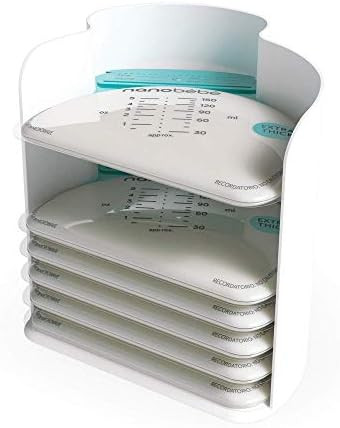 Nanobebe 25 Breastmilk Storage Bags & Organizer – Fast, Even Thawing & Warming Breastmilk Bags,... | Amazon (US)