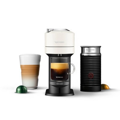 Nespresso Vertuo Next Coffee Maker and Espresso Machine by DeLonghi with Milk Frother White: Automatic Shut-Off, 16 Capsules | Target