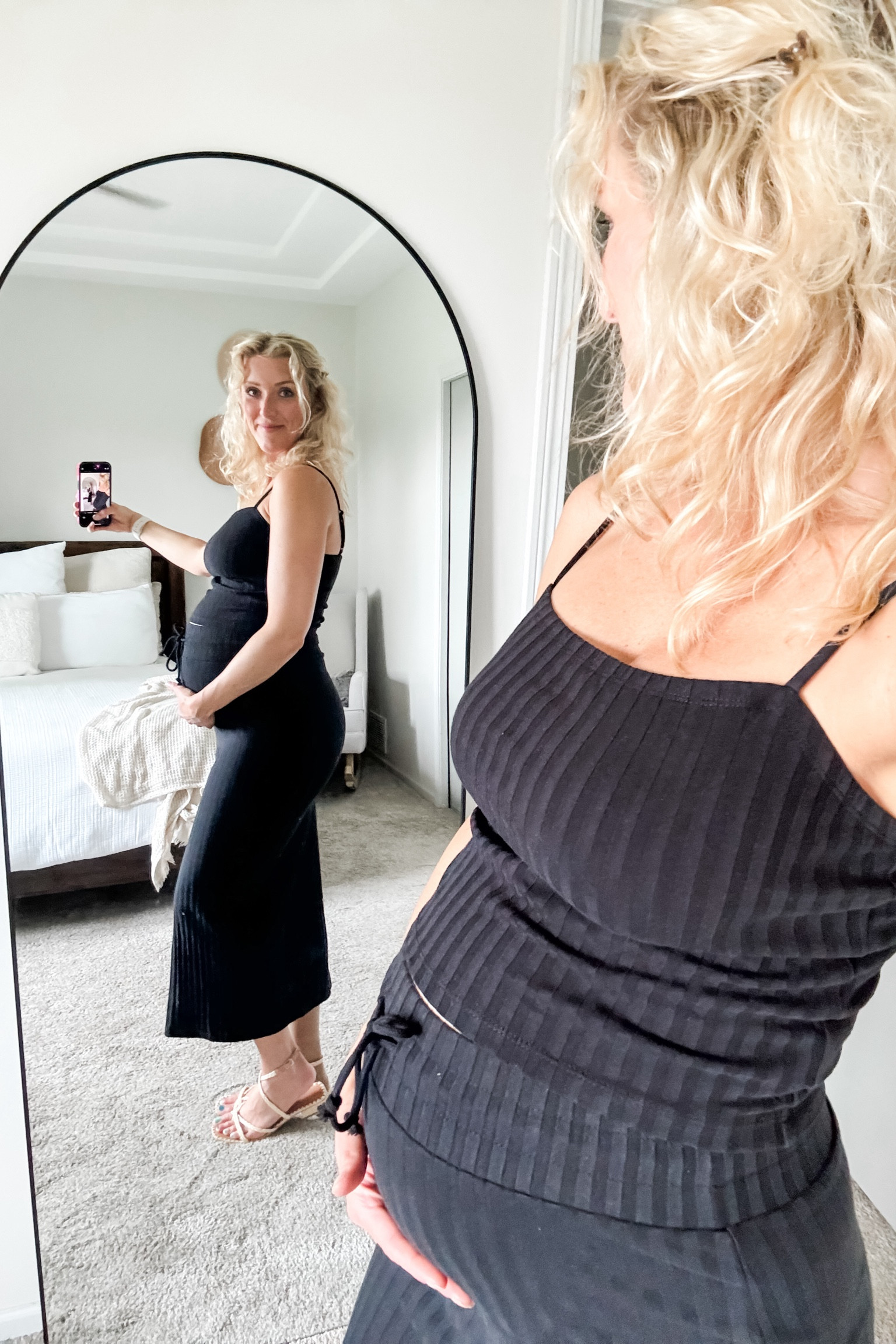 Summer Outfits that are bump friendly but can transition into a great postpartum staple as well are a huge plus for me! Wearing a small in the skirt at 31 weeks pregnant and a medium in the top. This also comes in white and the ribbed detailing helps elevate this comfy but put together look! 

#LTKBump #LTKFindsUnder50 #LTKSeasonal