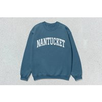 Nantucket Sweatshirt Collegiate Crewneck Sweater Unisex | Etsy (US)