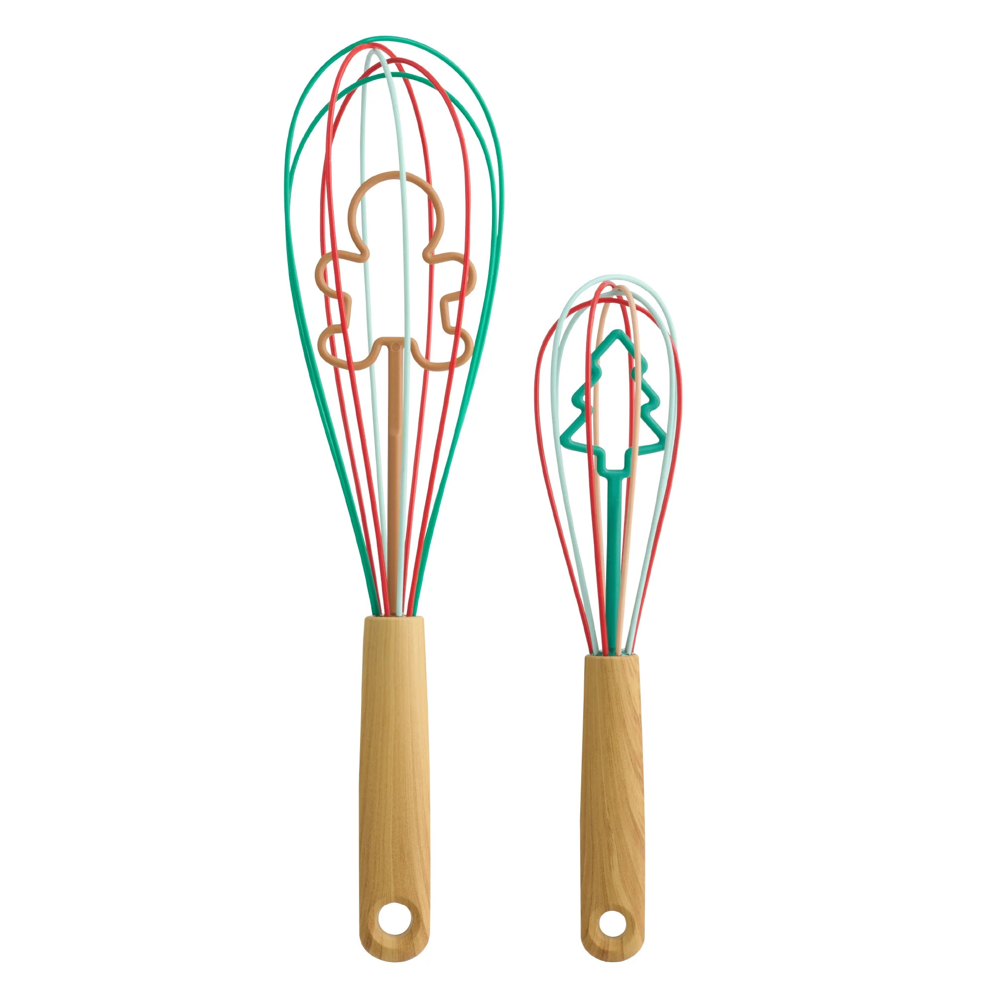 Holiday Time Festive 2-Piece Whisk Set with 12-Inch and 8.5-Inch Sizes | Walmart (US)