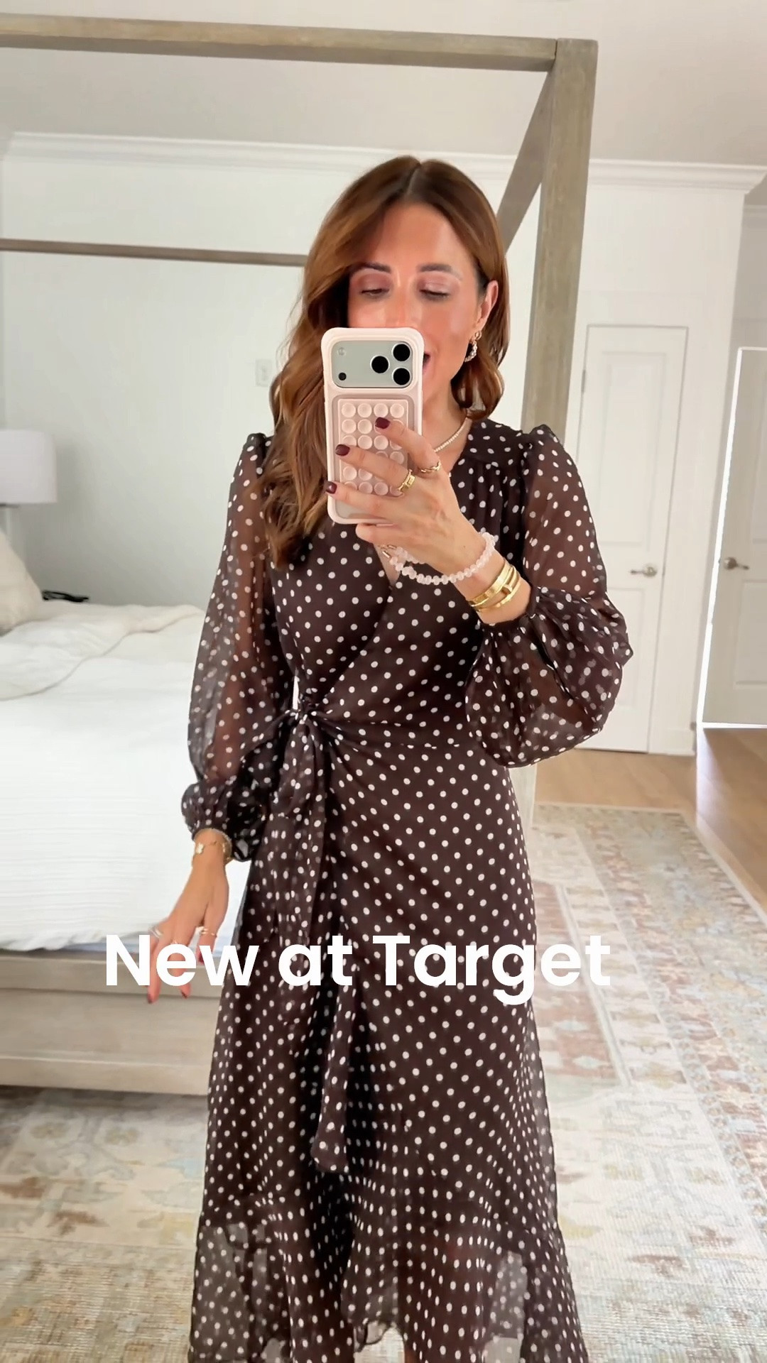 I bought all of the new Target for arrival so you don’t have to! Fall outfits. Fall style. Fall dresses. Polka dot maxi dress in XS with clip at the bust. It’s a true wrap-style and also has a button at the waist to keep it closed! Wedding guest dress. Baby shower dress. Family photo dress. I went up half a size in knee high boots to make room for socks. 


#LTKootd #LTKSeasonal #LTKPetite