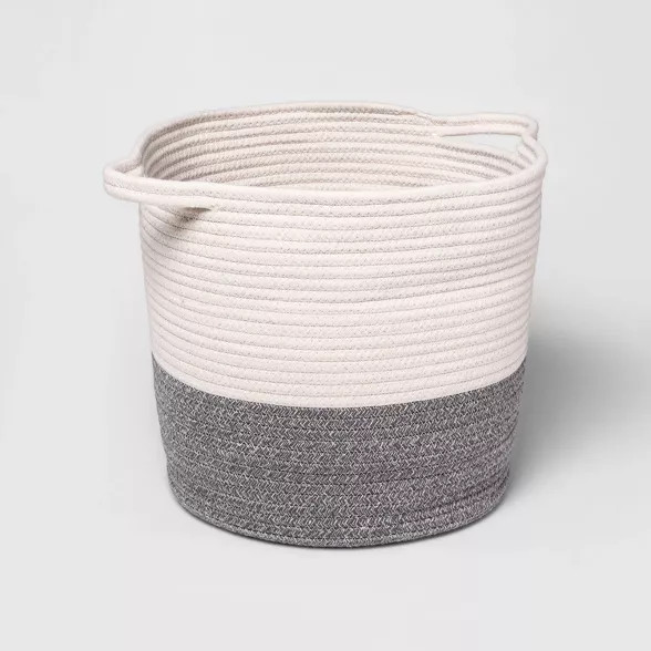Coiled Rope Bin with Color Band - Cloud Island™ | Target
