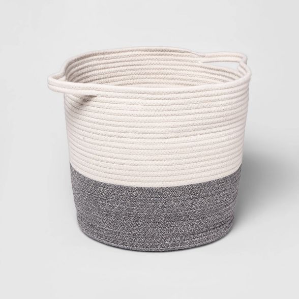 Coiled Rope Bin with Color Band - Cloud Island™ | Target