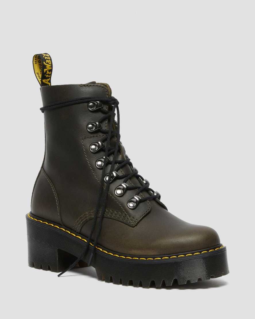 DR MARTENS Leona Women's Leather Heeled Boots | Dr Martens (UK)