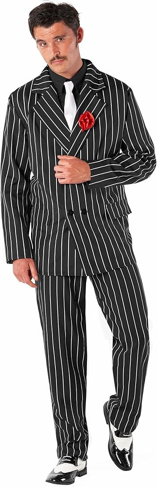 Morph Gangster Costume Men, Mobster Costume Men, 1920s Mens Costume, Roaring 20s Costumes for Men... | Amazon (US)