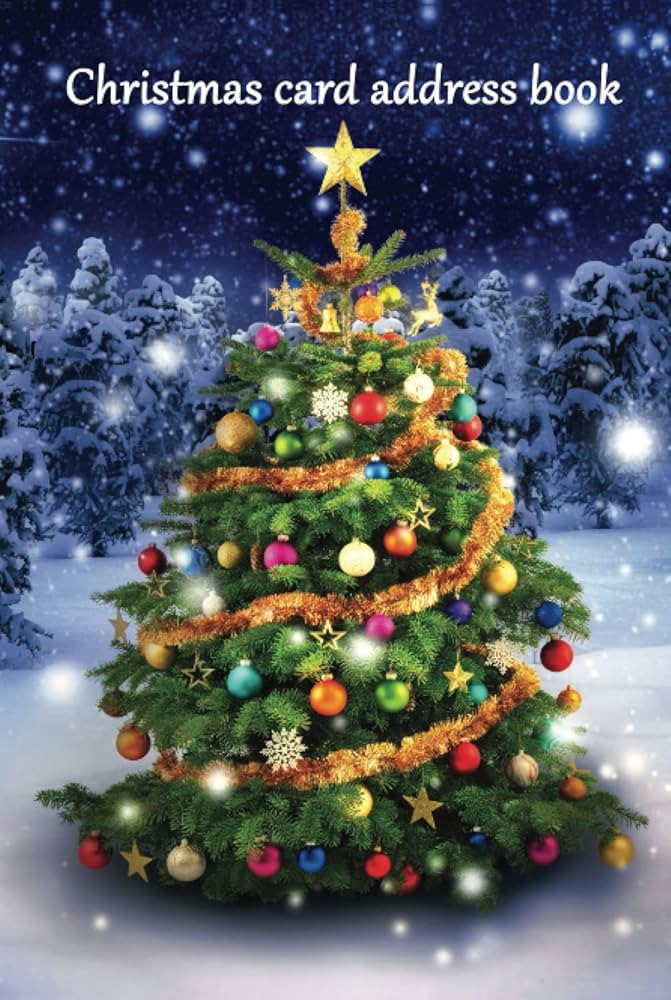 Christmas card address book: An address book and tracker for the Christmas cards you send and rec... | Amazon (US)