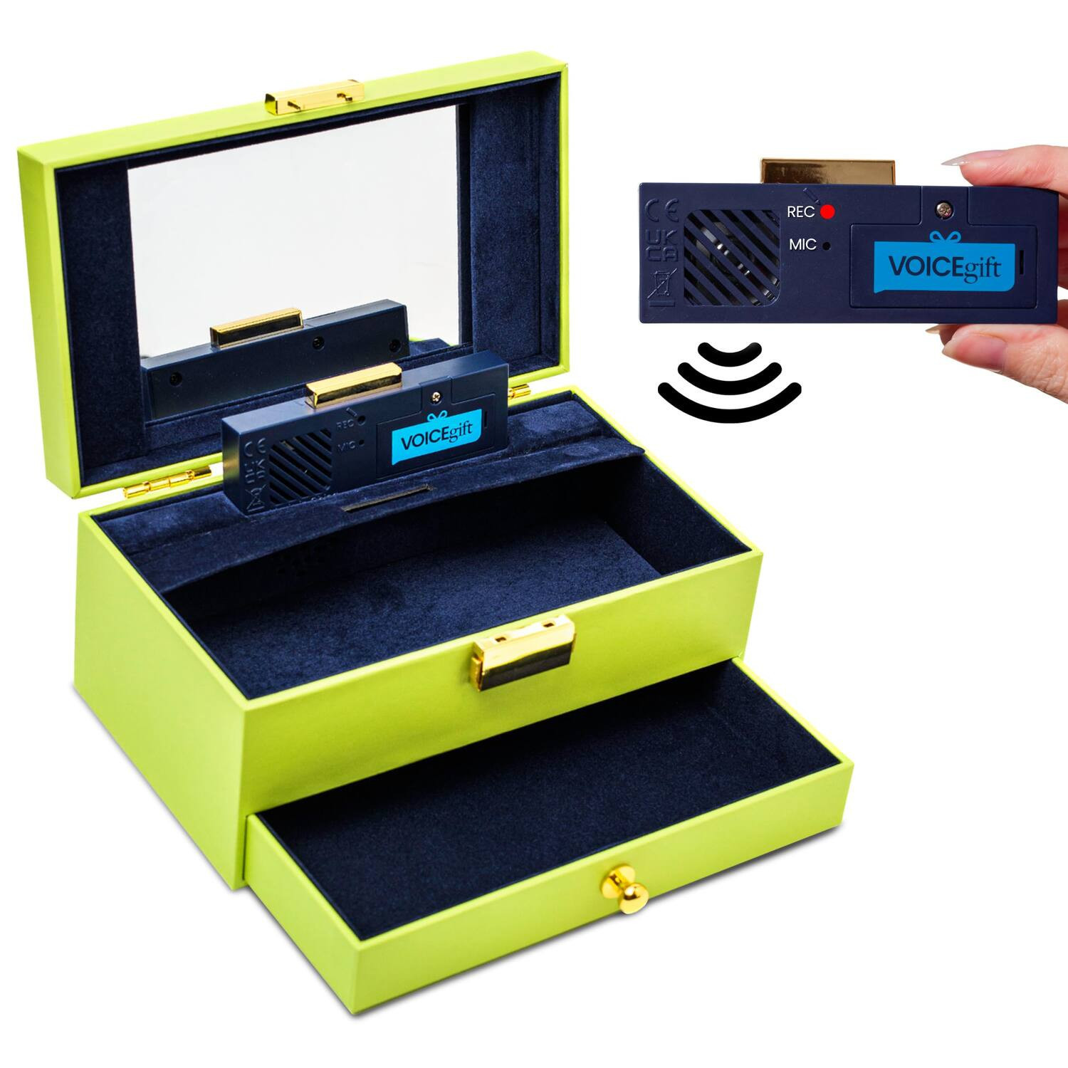 VoiceGift - Recordable Memory Box | Green - Lime Green | Best Buy U.S.