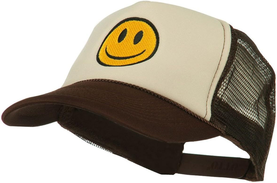 e4Hats.com Smile Face Embroidered Foam Mesh Back Cap | Amazon (US)