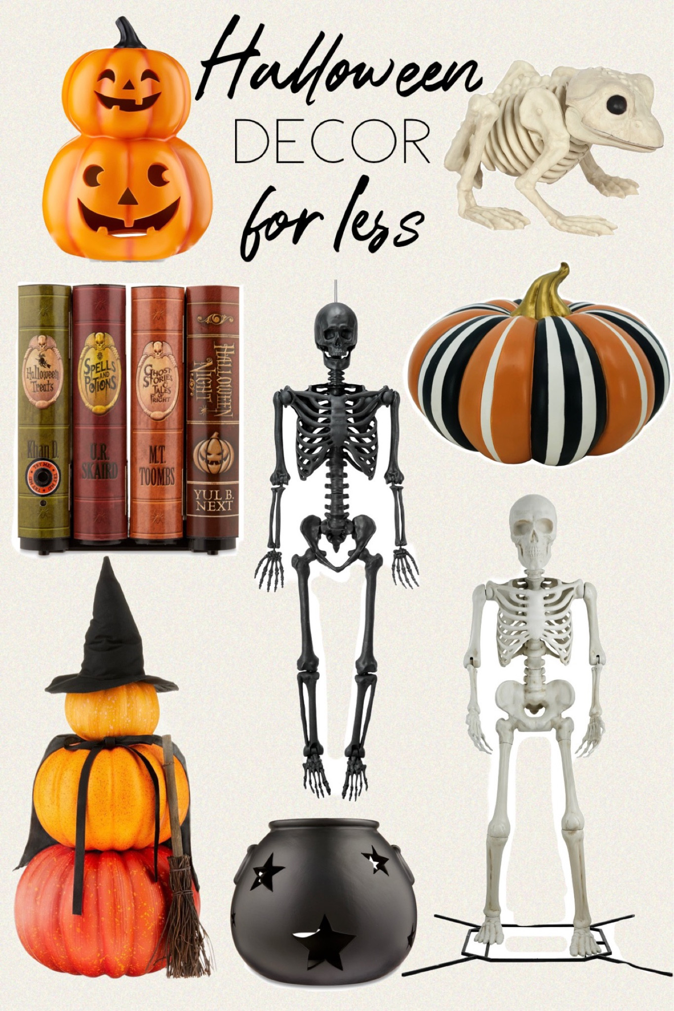 Halloween decor for less at @walmart. 5 ft skeleton, 10ft skeleton, pumpkin, animated moving books, the nightmare before Christmas, frog skeleton and so much more.

#halloween #fall #decor

#LTKhome #LTKsalealert #LTKSeasonal