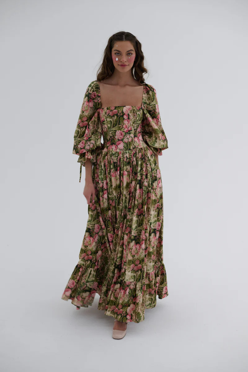 The Castle Tapestry Hourglass Gown | Selkie Collection