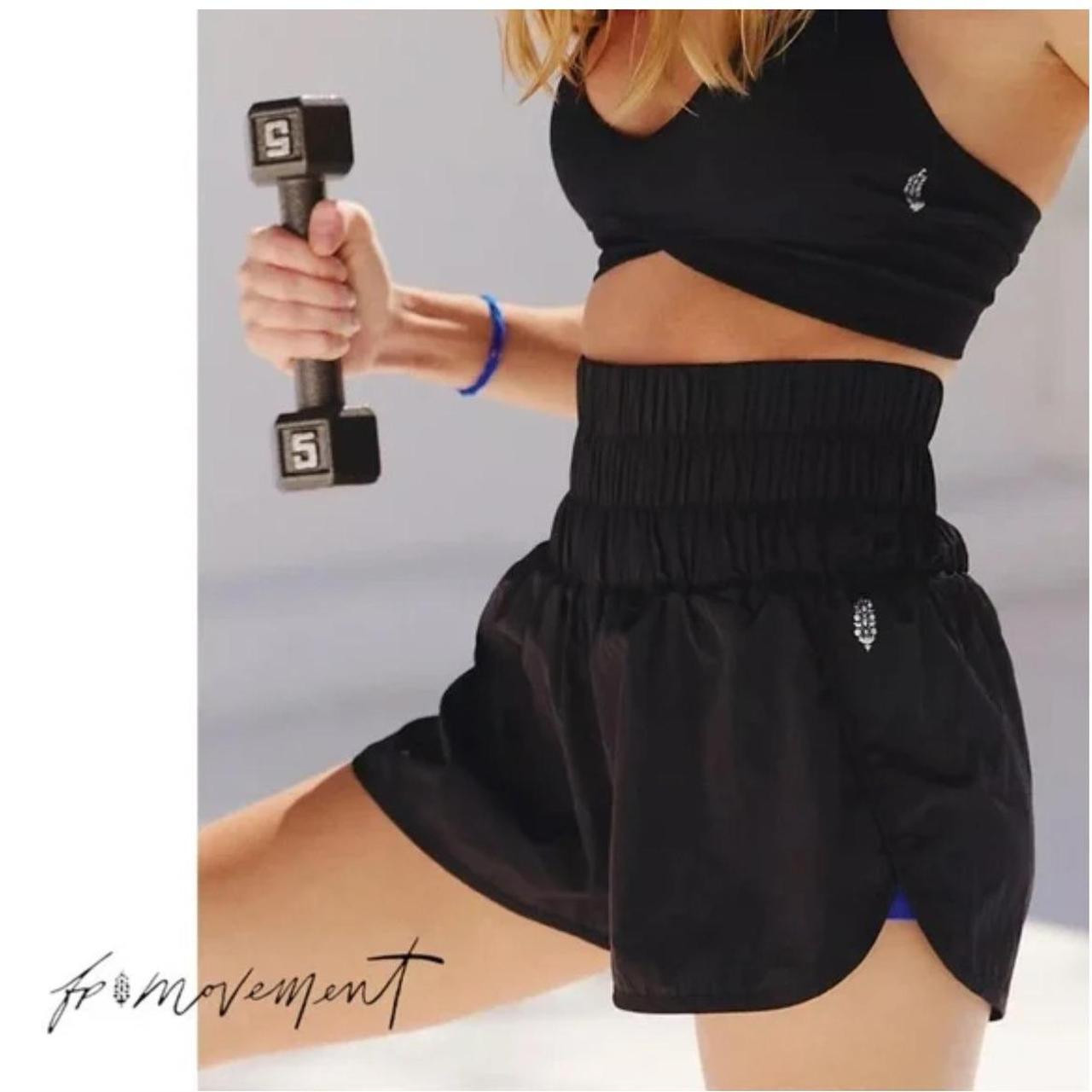 Free People Women's Shorts - Black - M | Depop US