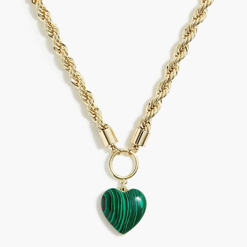 Heart stone necklace | J.Crew Factory