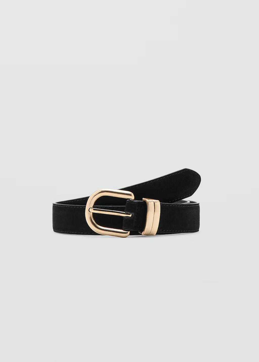 Suede leather belt | MANGO (UK)