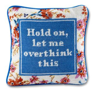 Overthink Needlepoint Pillow, 11" x 11" | Bloomingdale's (US)