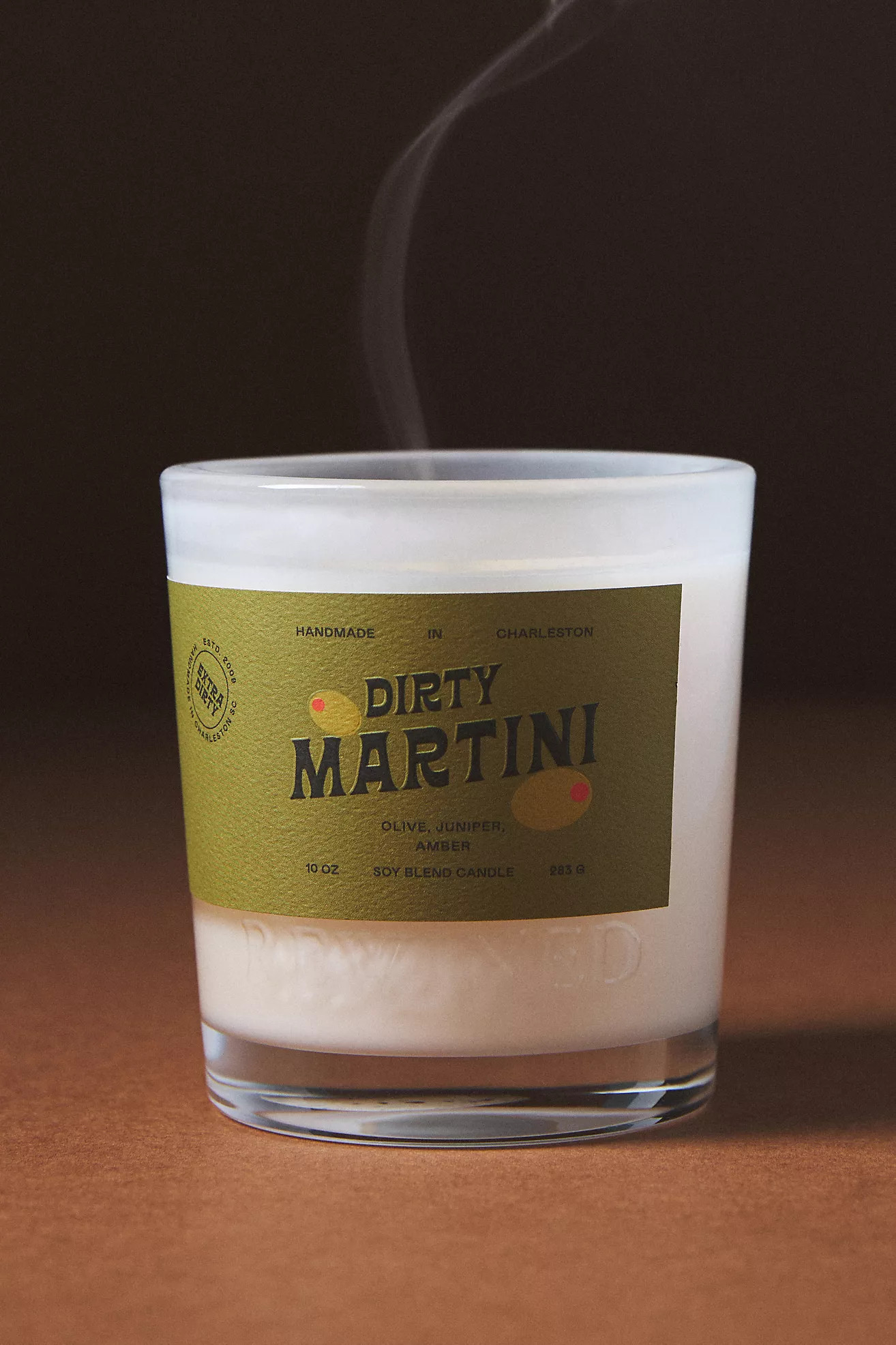 Rewined Dirty Martini Glass Candle | Anthropologie (US)