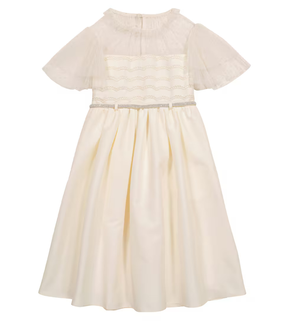 Tulle-trimmed taffeta dress | Mytheresa (US/CA)