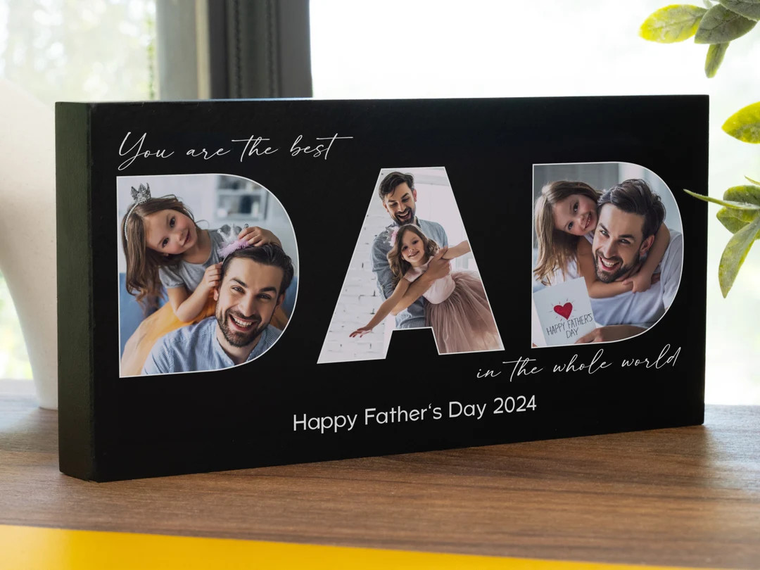 Gifts for Dad Personalized, Dad Wood Block Sign, Fathers Day Gifts for Dad, Dad Sign, Father's Da... | Etsy (US)