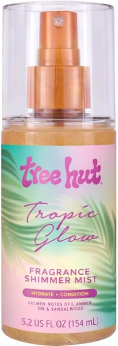 Tree Hut Tropic Glow Shimmer Mist, Light Shimmer Body Spray for a Radiant Look, Tropical Fragranc... | Amazon (US)