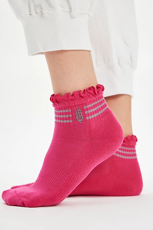 Rally Reflective Ruffle Socks | Free People (Global - UK&FR Excluded)