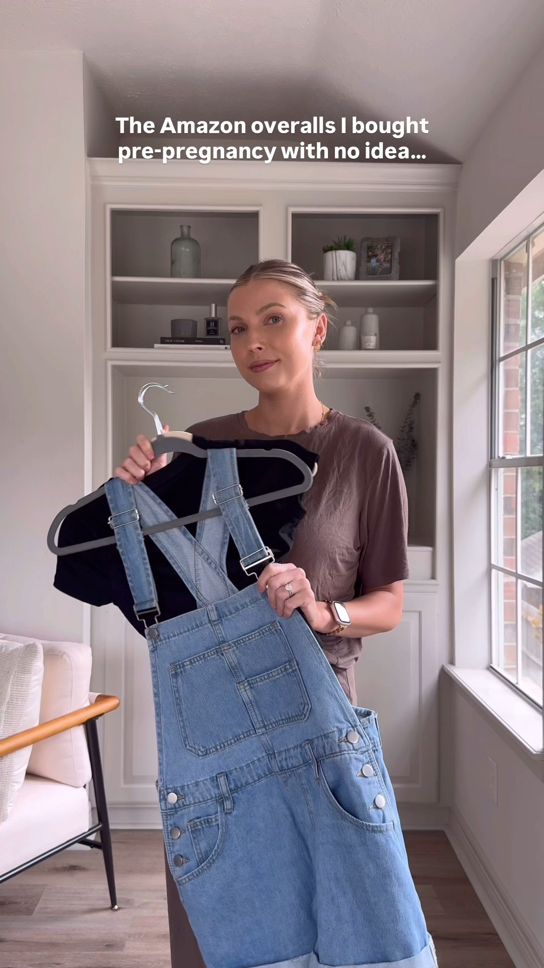 overalls I have worn through all stages of motherhood!!  

 