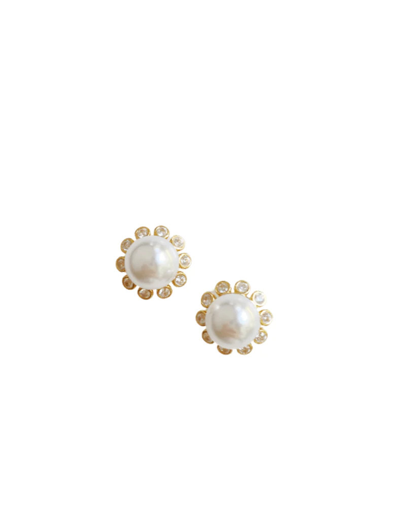 pre-order: pearl + embellished bubble stud | Nicola Bathie Jewelry