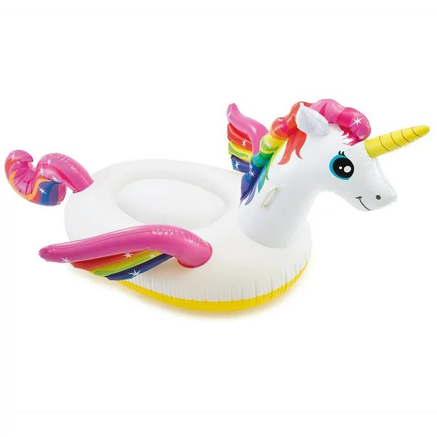 Intex Unicorn Inflatable Ride-On Pool Float, 79" X 55" X 38" | Walmart (US)