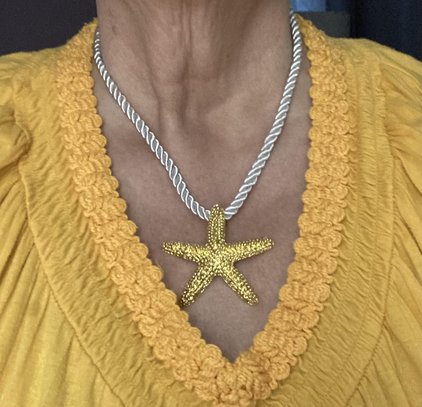 Dcfywl731 Starfish Necklace Seashell Necklace for Women Gold Beach Charm Necklace Trendy Layered ... | Amazon (US)