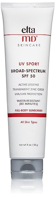 EltaMD UV Sport Sunscreen Broad-Spectrum SPF 50, Water-Resistant, Oil-free, Dermatologist-Recomme... | Amazon (US)