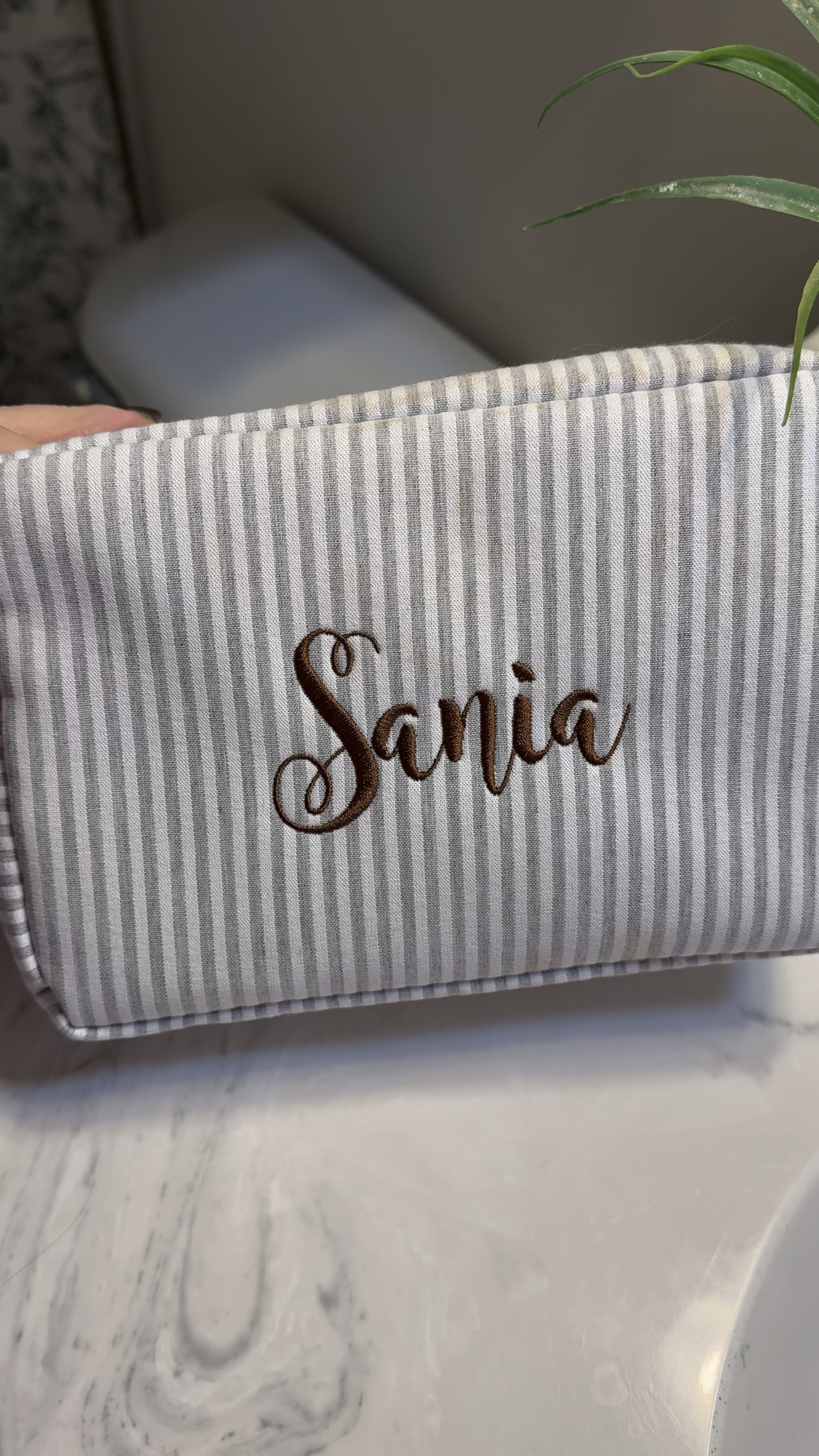 Got these cute personalized makeup bags for my daughter and DILs for Christmas, and they are so cute!!
Only $18!

#LTKBeauty #LTKGiftGuide #LTKTravel